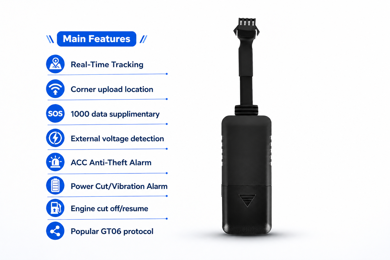 Wired GPS Tracker with Relay